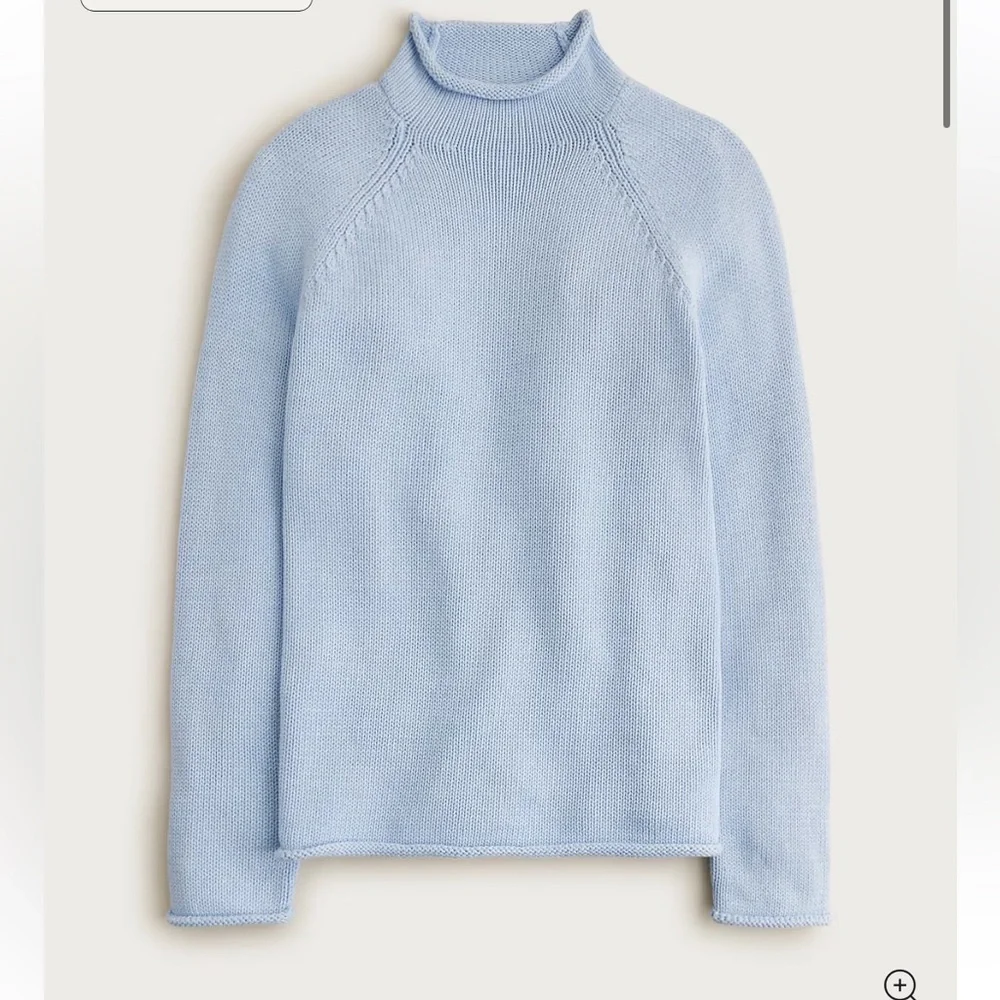 J crew heather sky 1988 Rollneck™ sweater in cotton